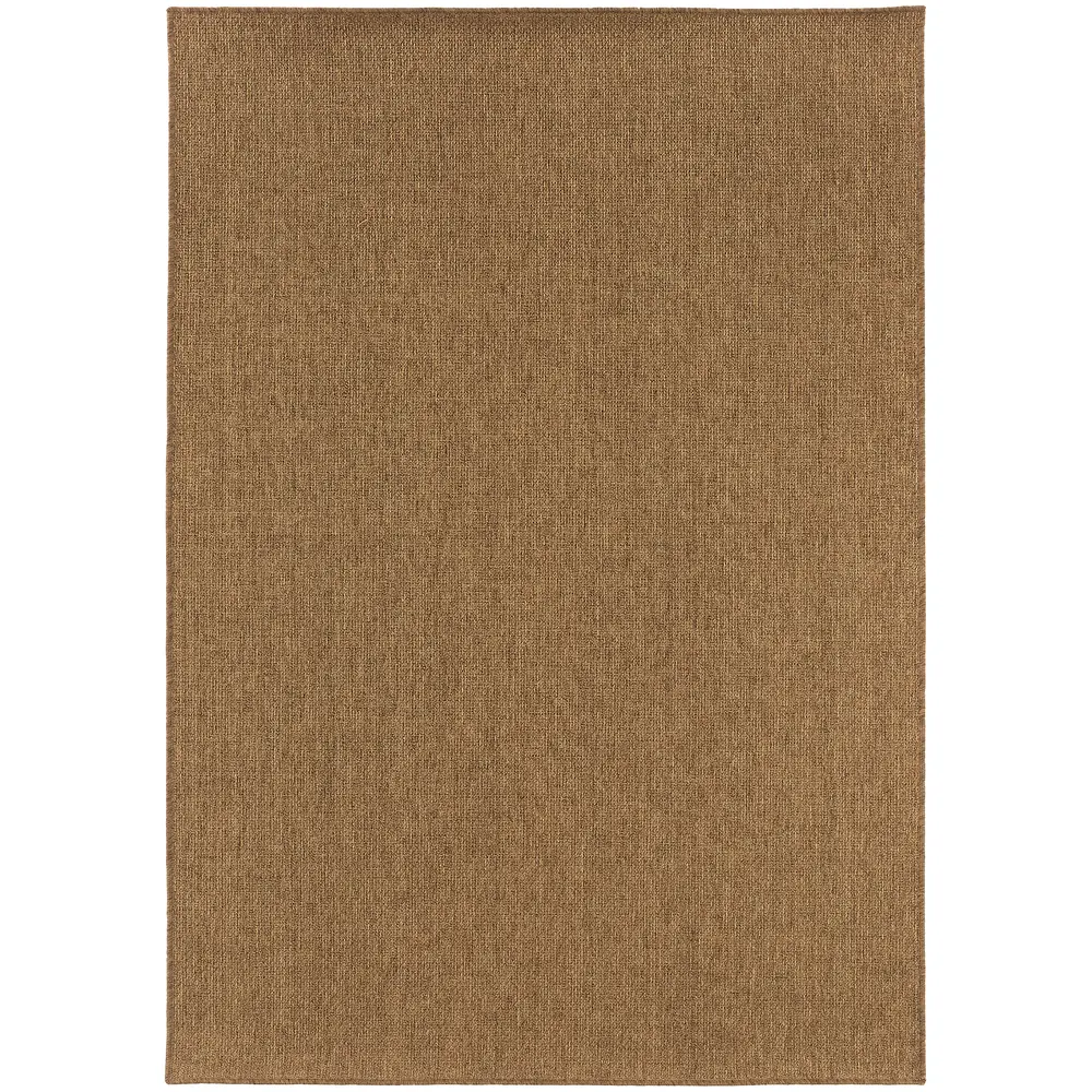 Karavia 2061N Tan Indoor/Outdoor Area Rug - 2'5