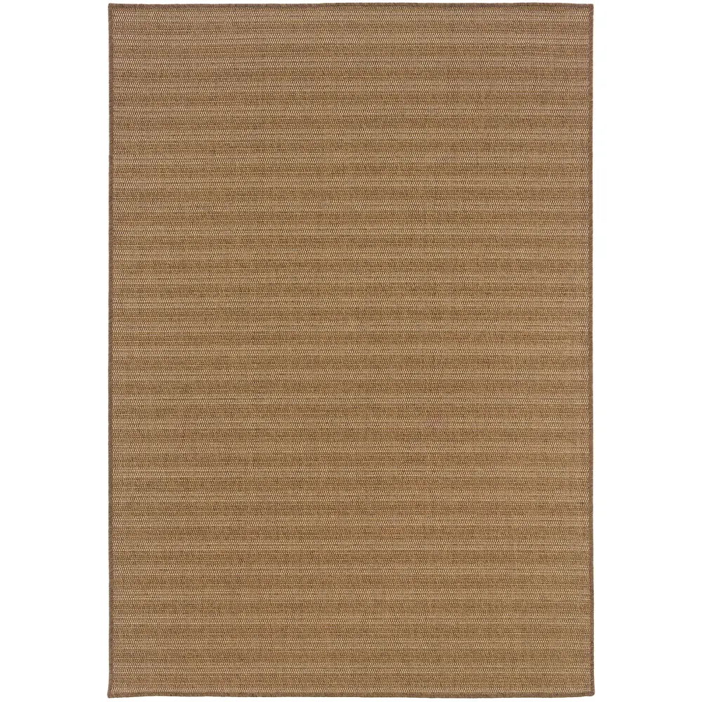 Karavia 001X3 Tan/ Light Tan Indoor/Outdoor Area Rug - 6'7