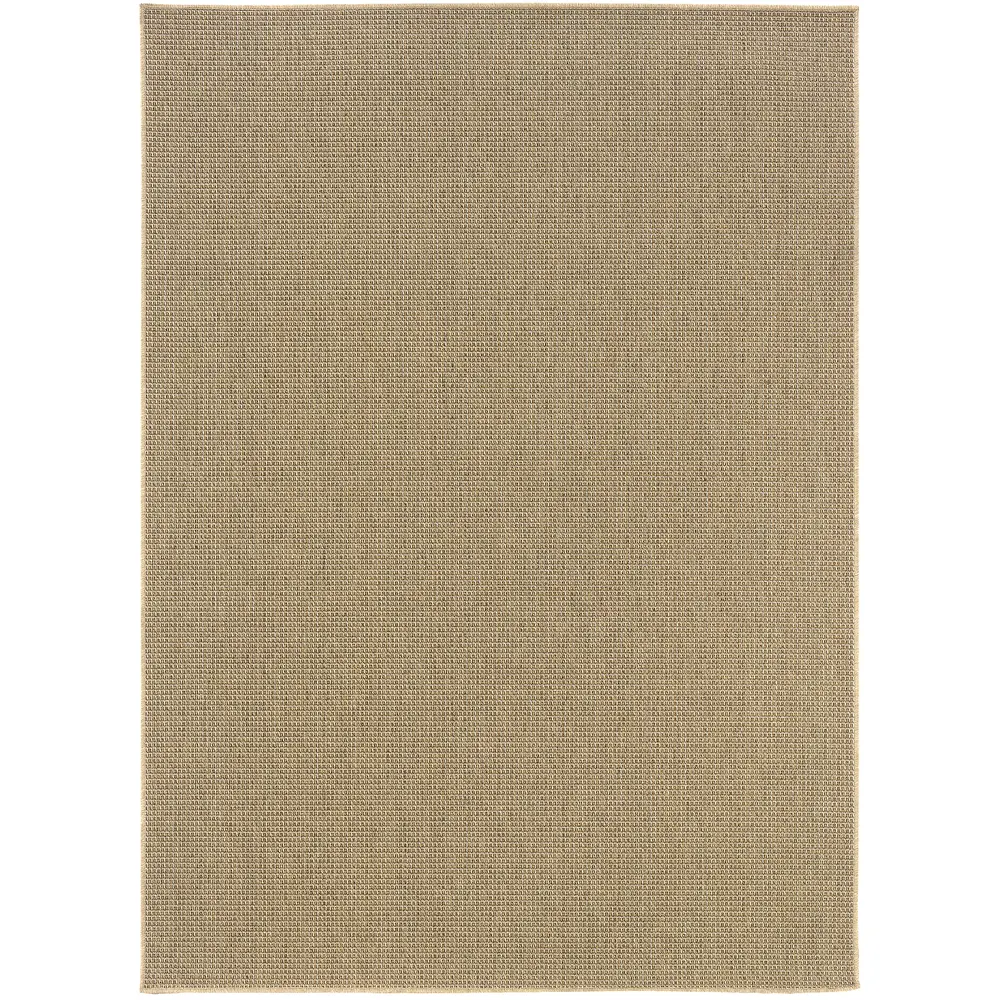 Karavia 2067X Light Brown Indoor/Outdoor Area Rug - 7'10