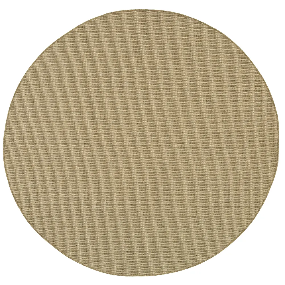 Karavia 2067X Light Brown Indoor/Outdoor Area Rug - 7'10