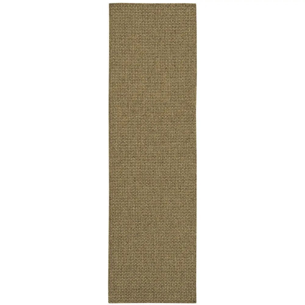 Karavia 2160N Light Brown Indoor/Outdoor Area Rug - 2'3