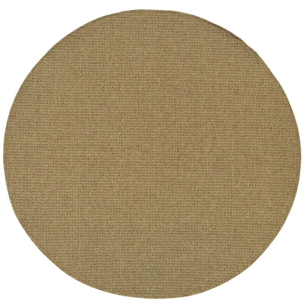 Karavia 2160N Light Brown Indoor/Outdoor Area Rug - 7'10