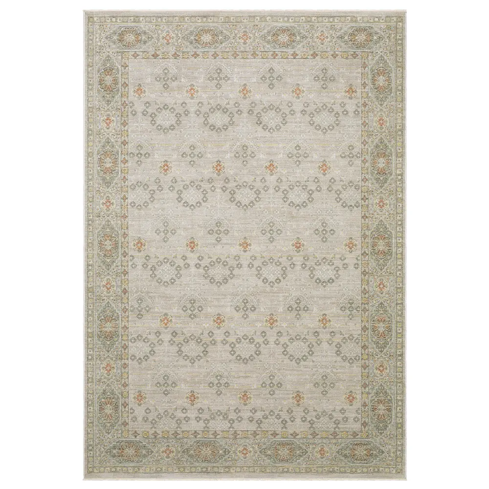 Keaton KEA09 Beige/ Brown Indoor Area Rug - 7'10
