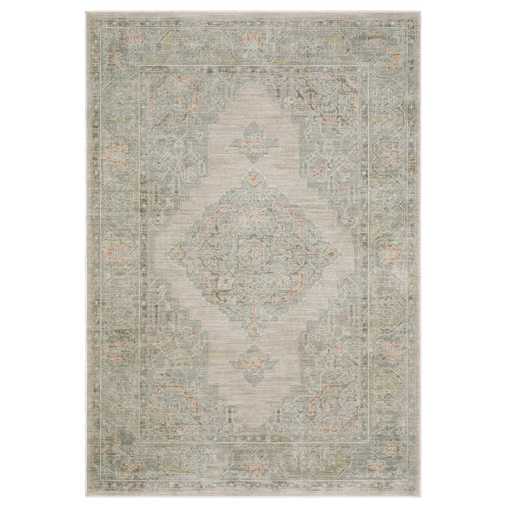Keaton KEA02 Beige/ Multi Indoor Area Rug - 9'10