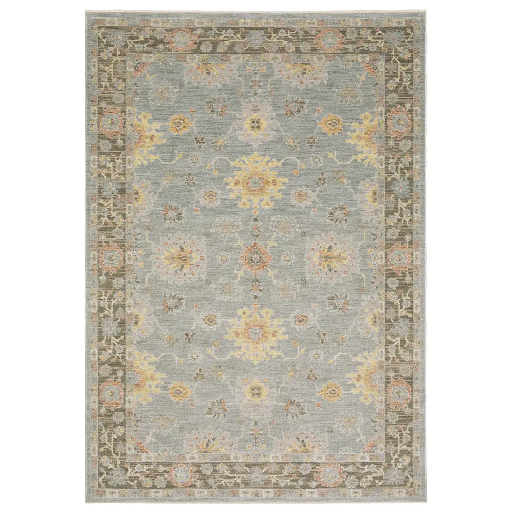 Keaton KEA05 Blue/ Multi Indoor Area Rug - 9'10