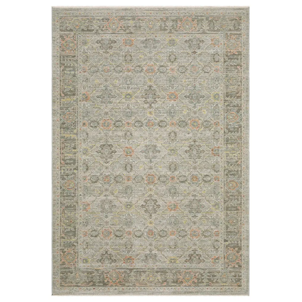 Keaton KEA10 Beige/ Multi Indoor Area Rug - 3'3