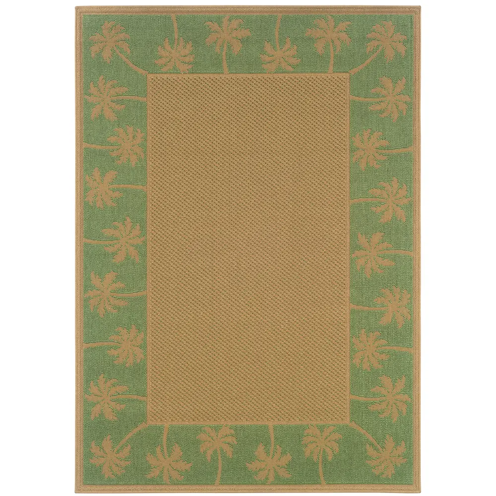 Lanai 606F6 Beige/ Green Indoor/Outdoor Area Rug - 8'6