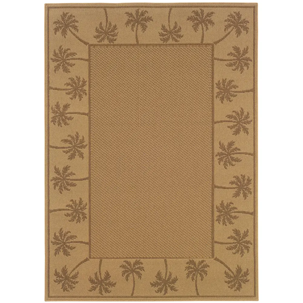Lanai 606D7 Beige/ Tan Indoor/Outdoor Area Rug - 8'6