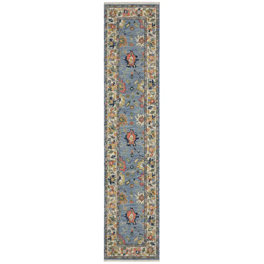 Lucca 2889A Blue/ Multi Indoor Area Rug - 2'6