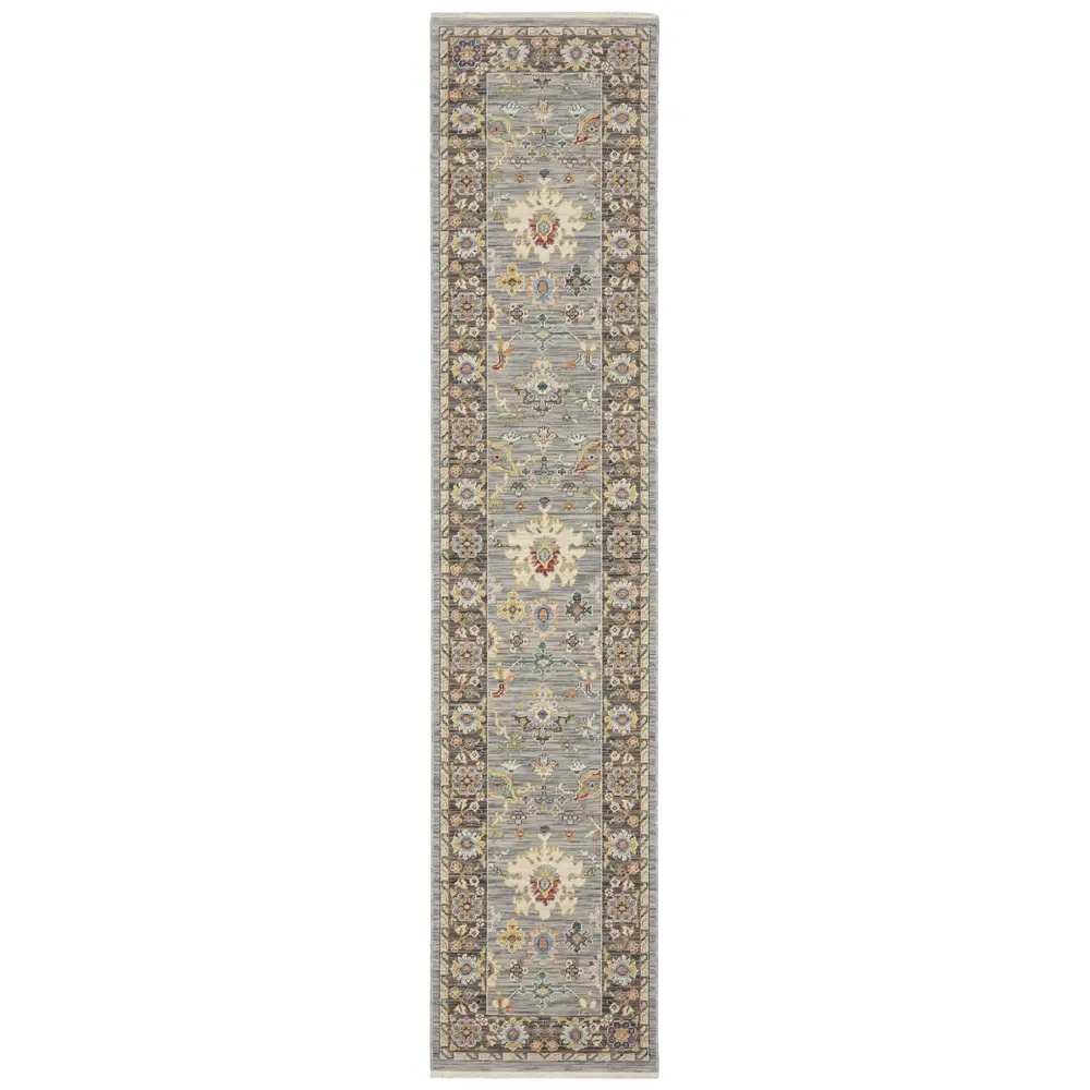 Lucca 846D1 Blue/ Multi Indoor Area Rug - 2'6