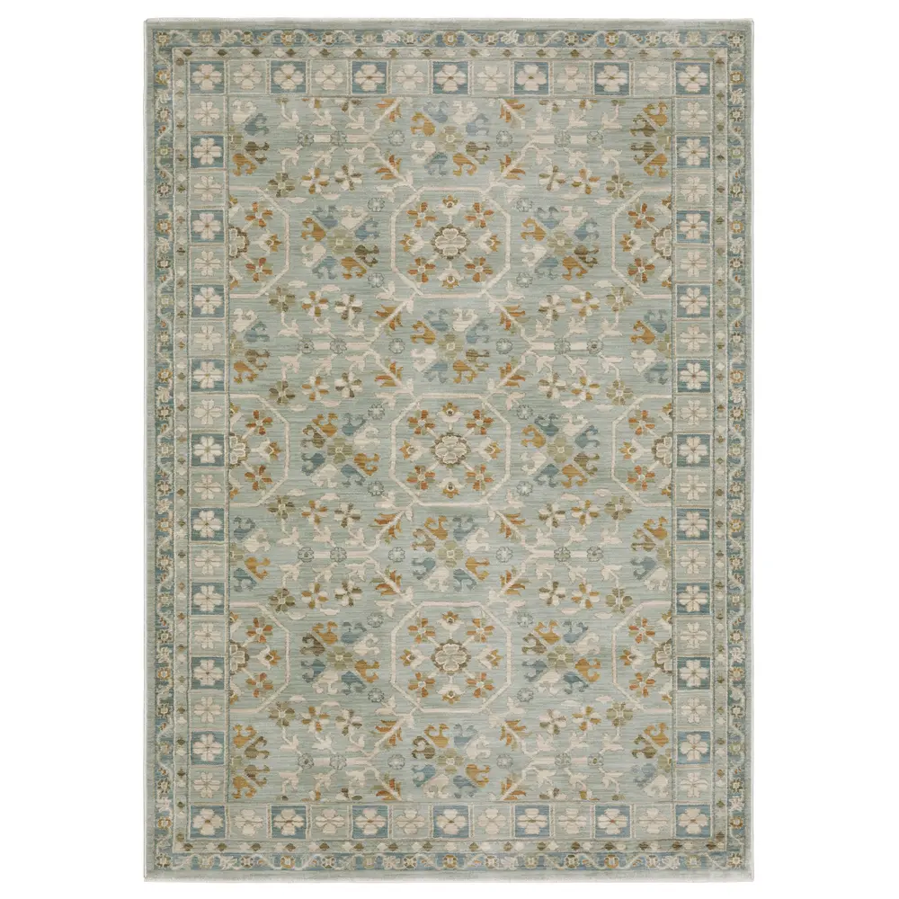 Maeve MAE14 Teal/ Blue Indoor Area Rug - 5'3