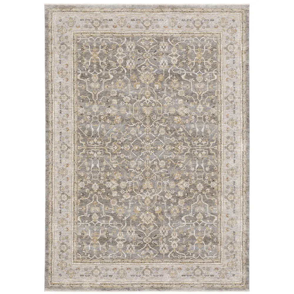 Maharaja 040M1 Beige/ Grey Indoor Area Rug - 7'10