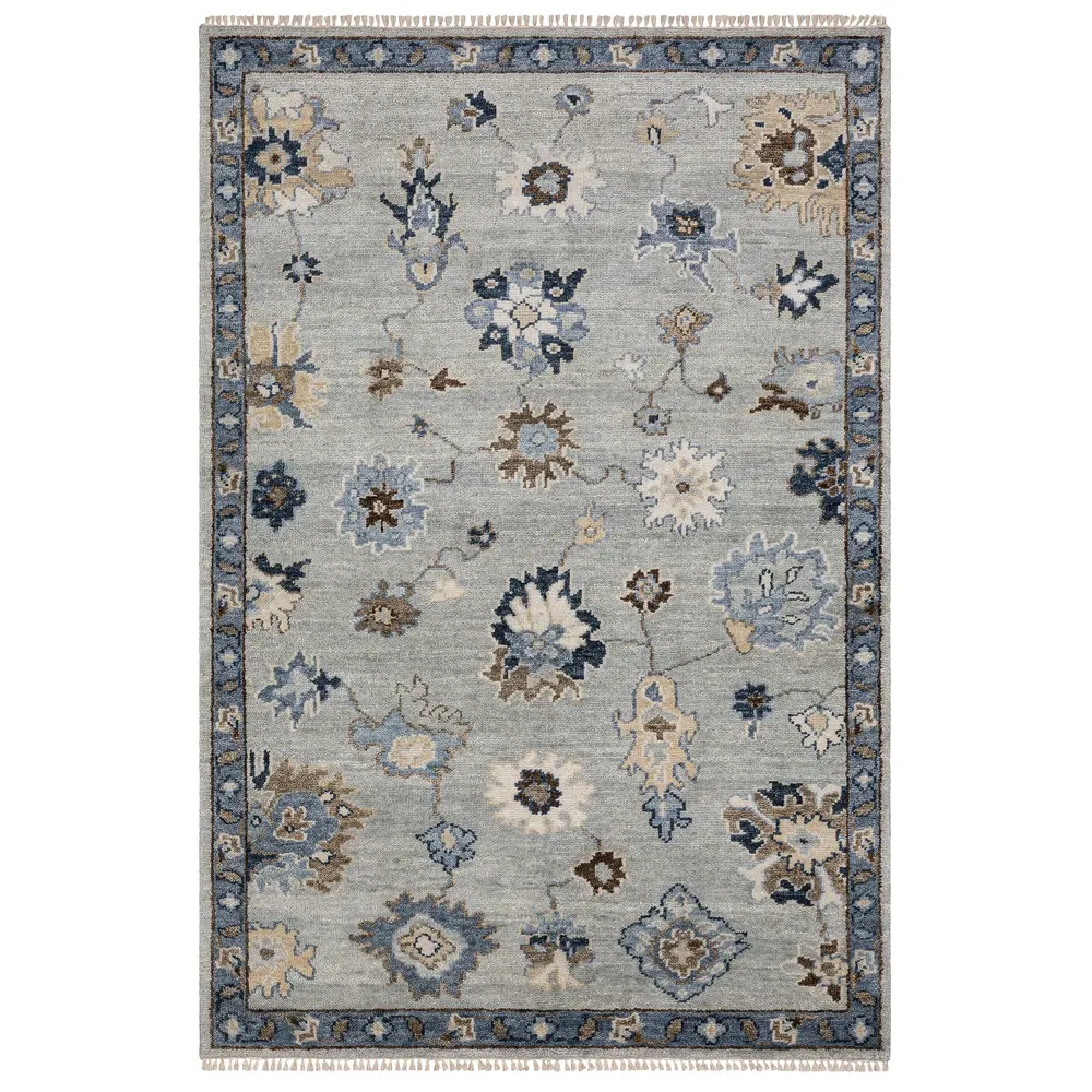 Majorca MAJ06 Light Blue/ Blue Indoor Area Rug - 9' x 12'