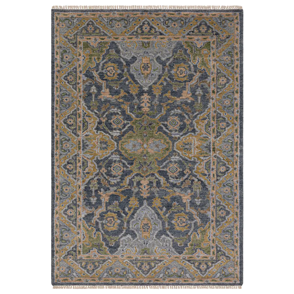 Majorca MAJ03 Blue/ Green Indoor Area Rug - 2'6