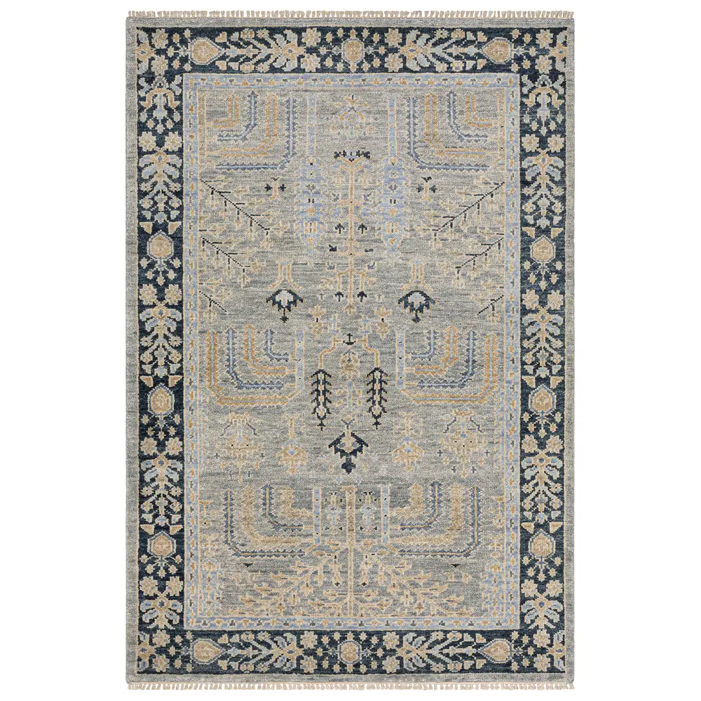 Majorca MAJ04 Grey/ Blue Indoor Area Rug - 2'6