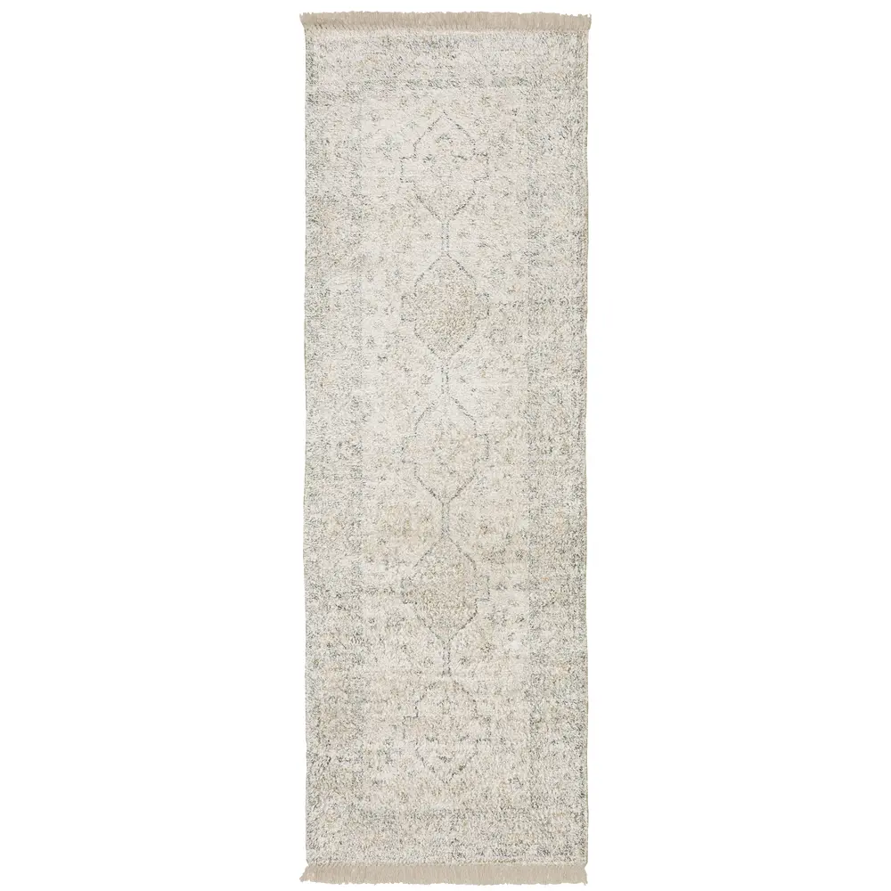 Malabar 45304 Beige/ Charcoal Indoor Area Rug - 2'6