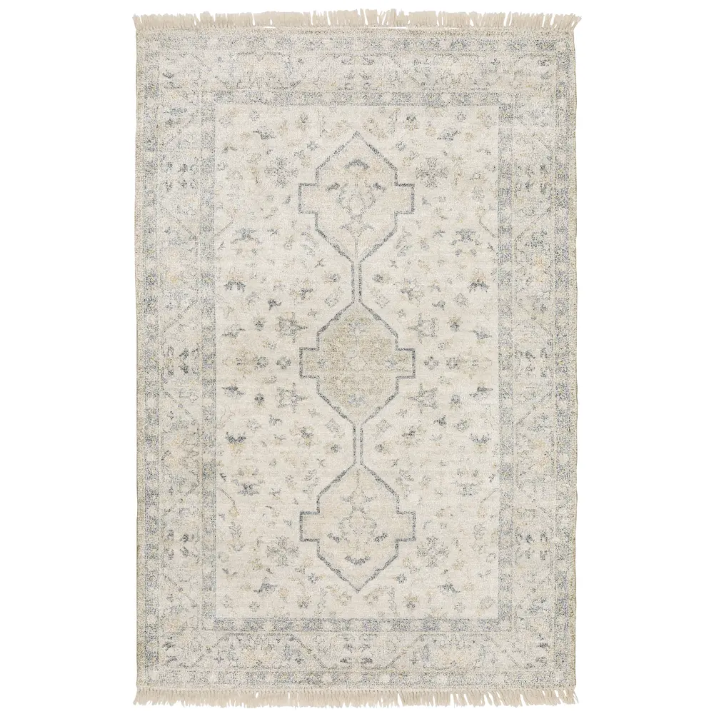 Malabar 45304 Beige/ Charcoal Indoor Area Rug - 8' x 10'