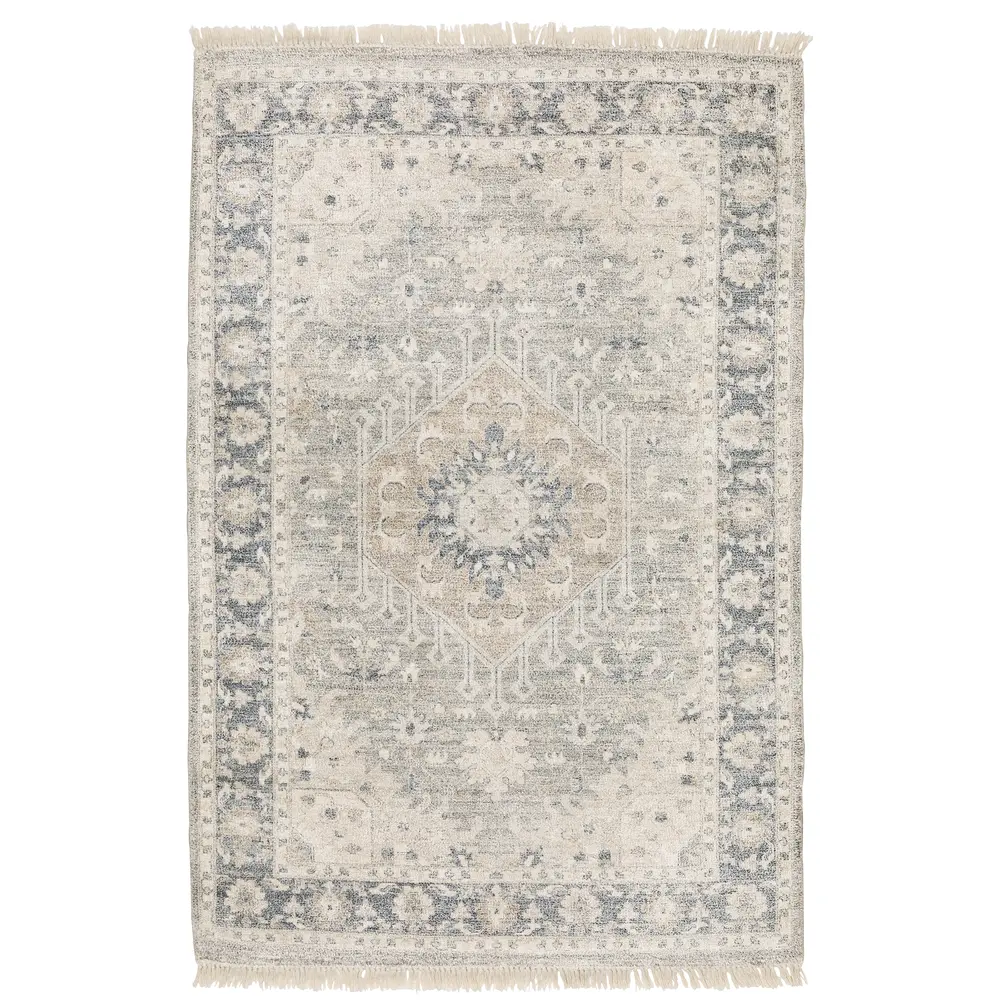 Malabar 45302 Beige/ Grey Indoor Area Rug - 5' x 8'