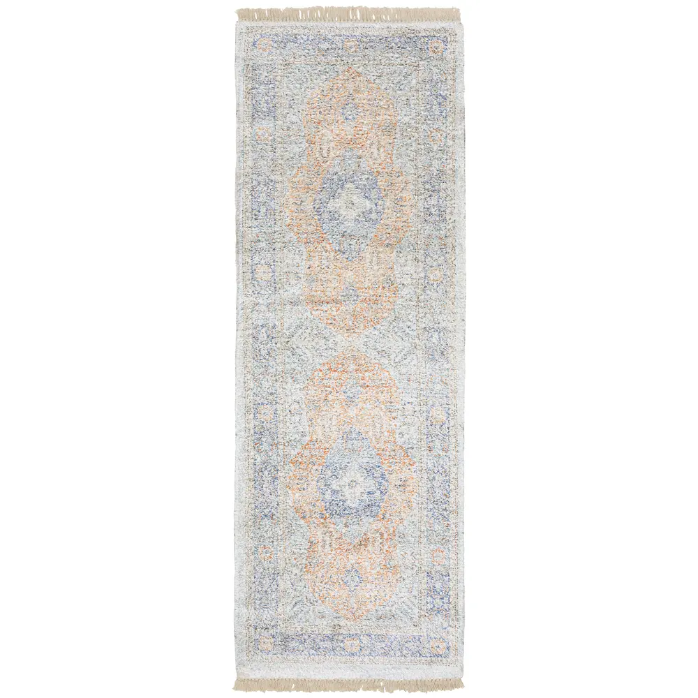 Malabar 45301 Blue/ Red Indoor Area Rug - 2'6