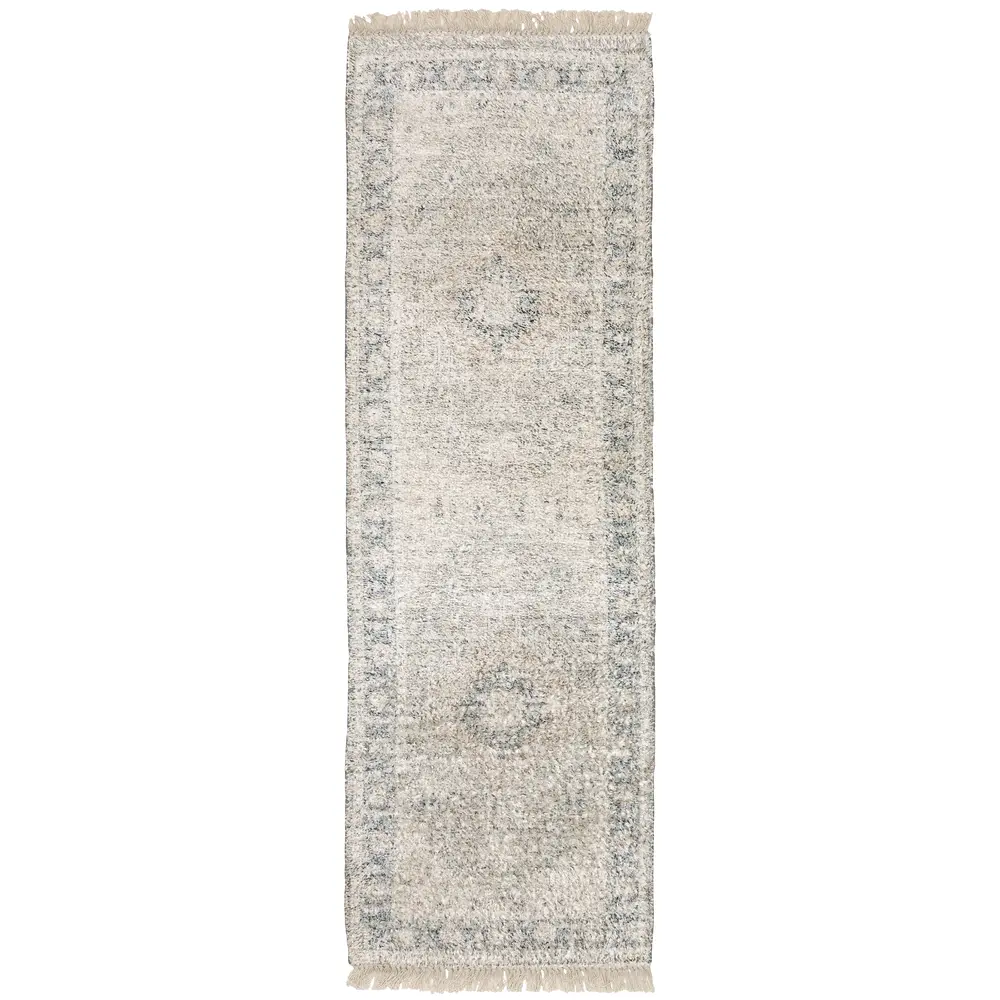 Malabar 45302 Beige/ Grey Indoor Area Rug - 2'6