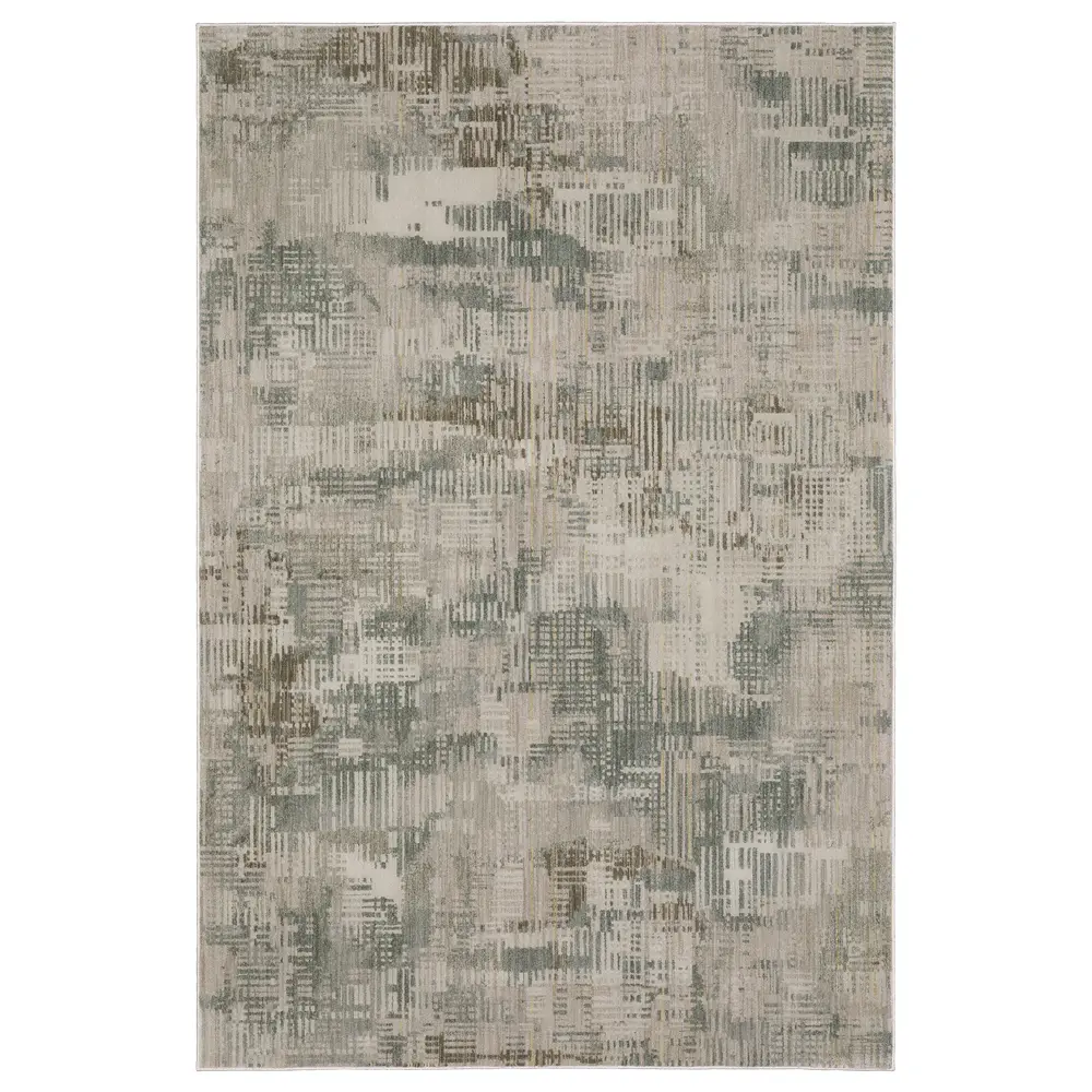 Mallory MAL03 Beige/ Blue Indoor Area Rug - 5'3