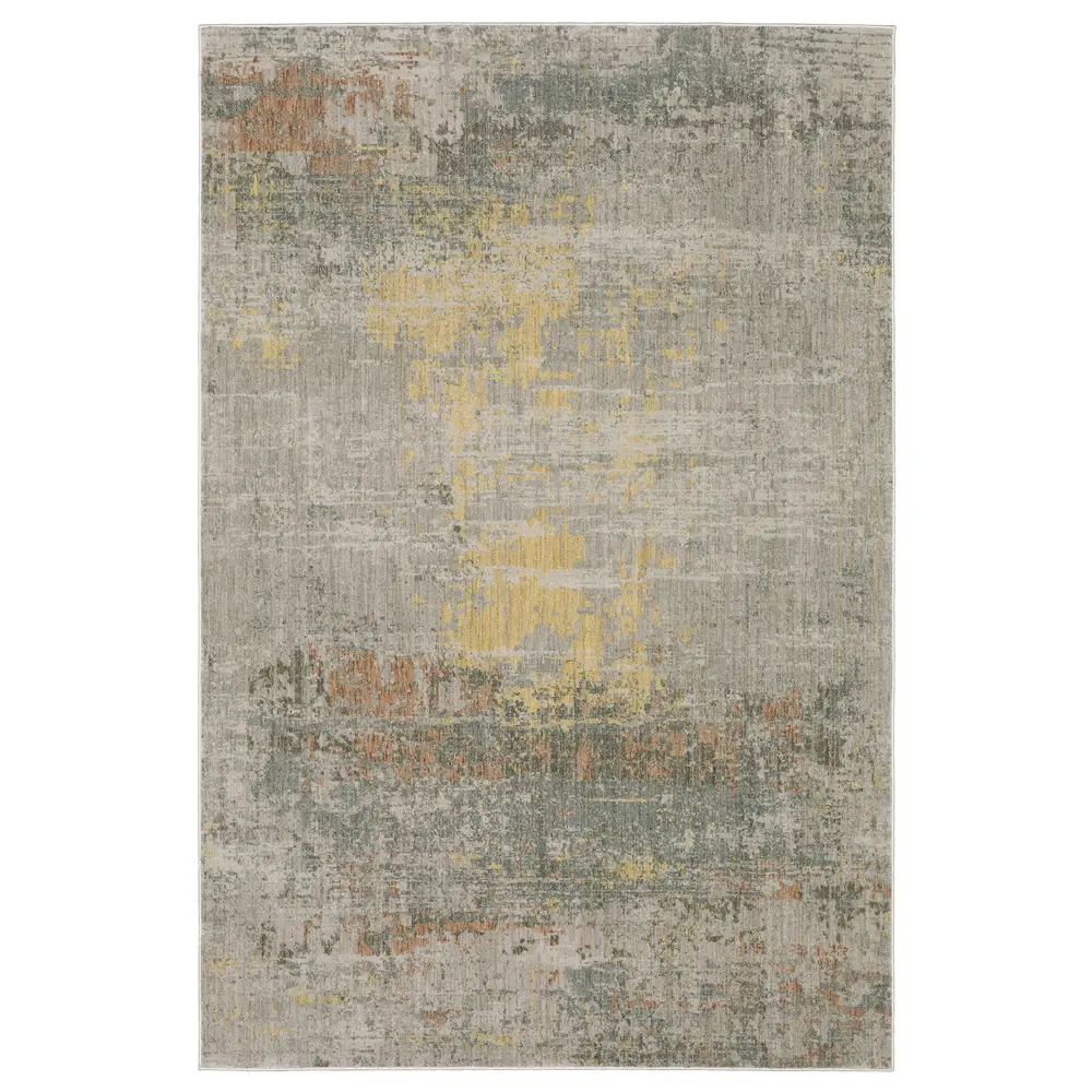 Mallory MAL05 Grey/ Multi Indoor Area Rug - 5'3