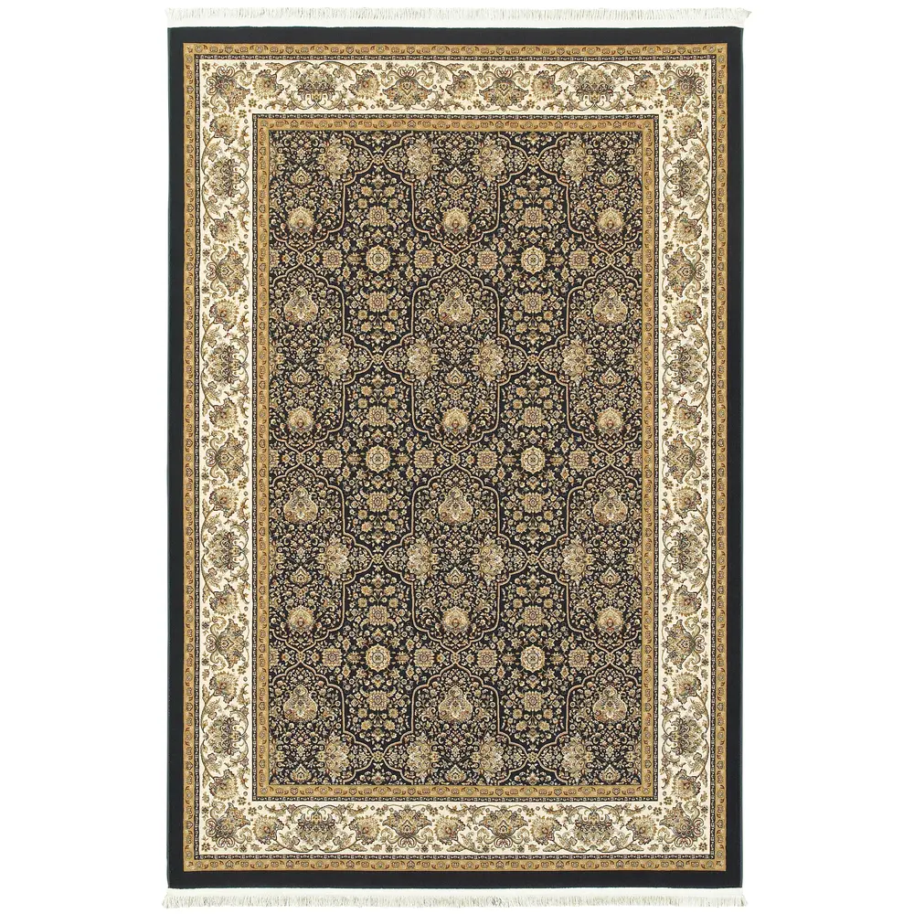 Masterpiece 1331B Navy/ Ivory Indoor Area Rug - 9'10