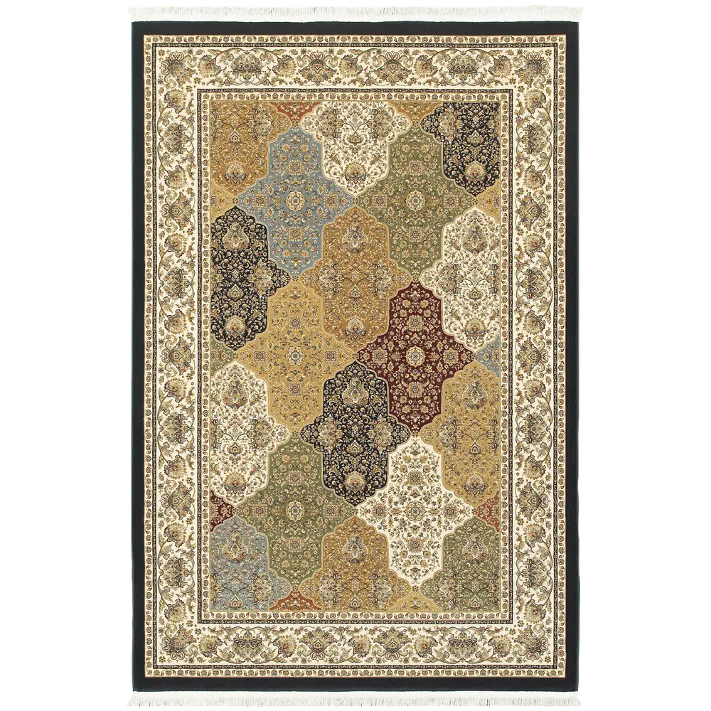 Masterpiece 1331X Navy/ Multi Indoor Area Rug - 9'10