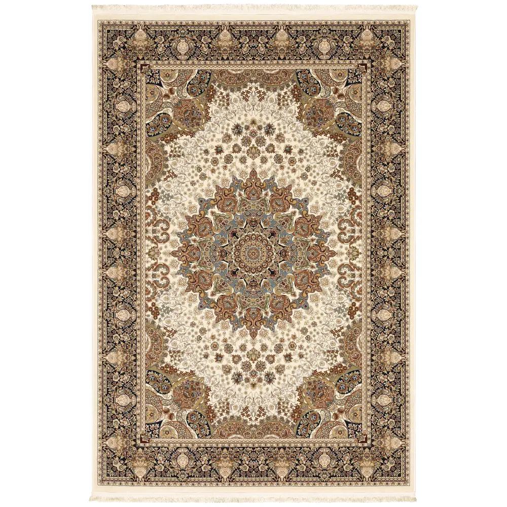 Masterpiece 1802W Ivory/ Multi Indoor Area Rug - 5'3