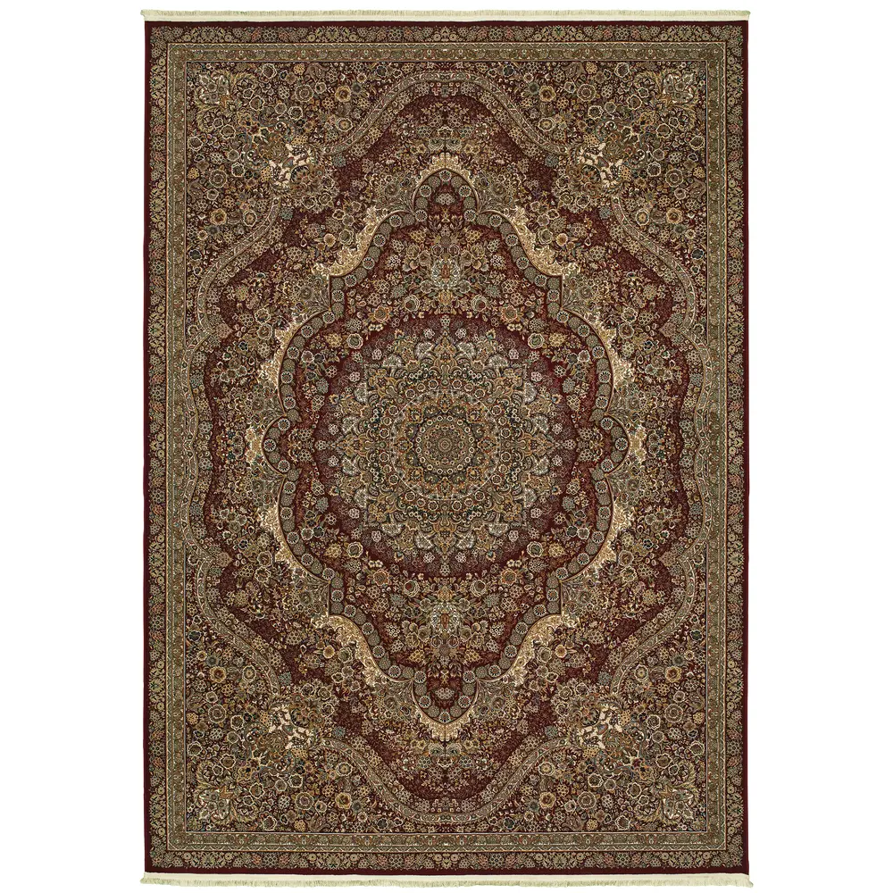Masterpiece 8022R Red/ Gold Indoor Area Rug - 6'7