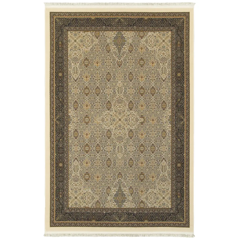Masterpiece 1335I Ivory/ Dark Blue Indoor Area Rug - 3'10