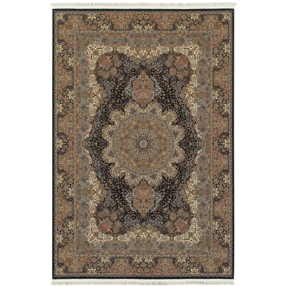 Masterpiece 5501K Dark Blue/ Multi Indoor Area Rug - 7'10