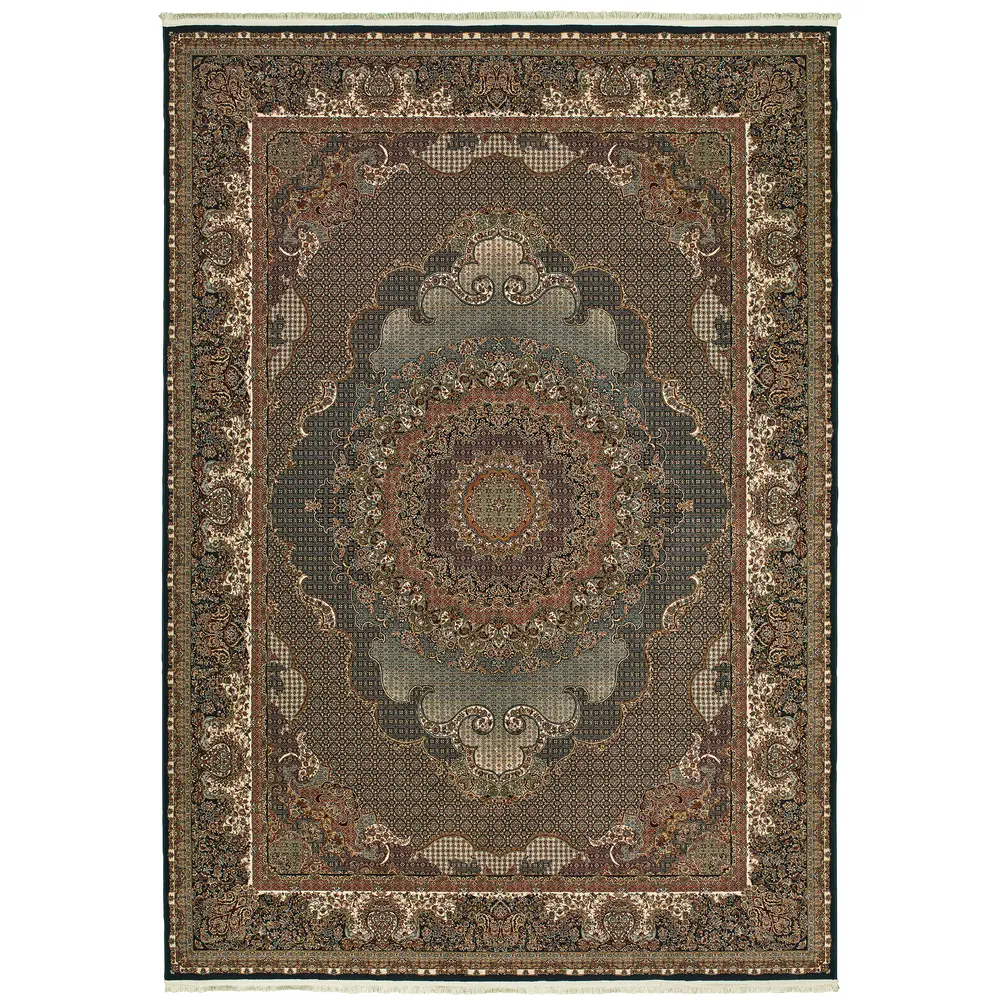 Masterpiece 5330B Blue/ Red Indoor Area Rug - 9'10