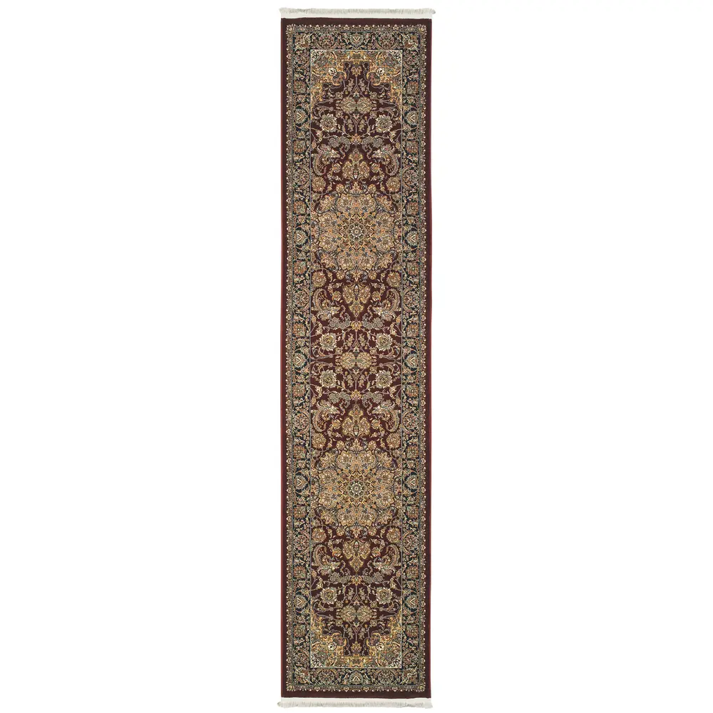 Masterpiece 090R2 Red/ Multi Indoor Area Rug - 2'3