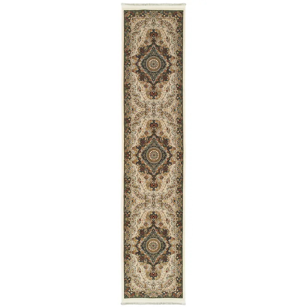 Masterpiece 111W2 Ivory/ Multi Indoor Area Rug - 2'3