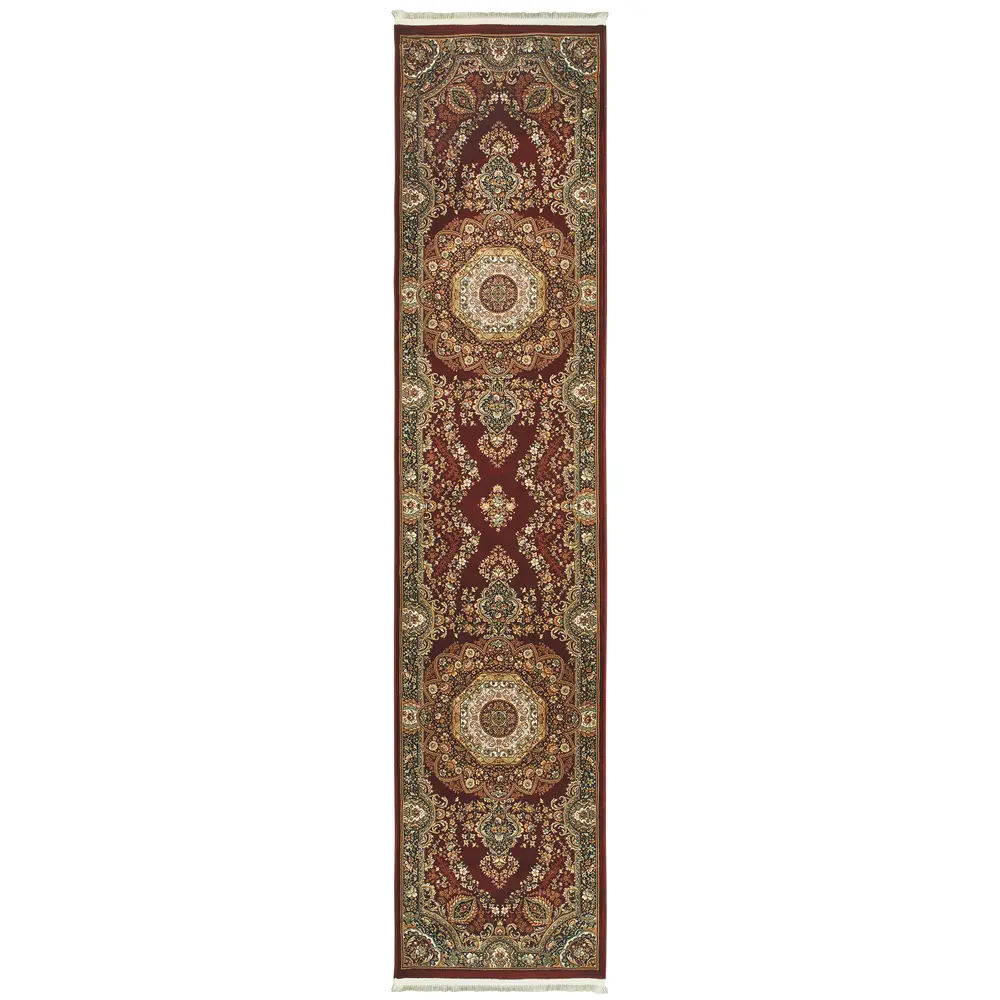Masterpiece 113R2 Red/ Multi Indoor Area Rug - 2'3