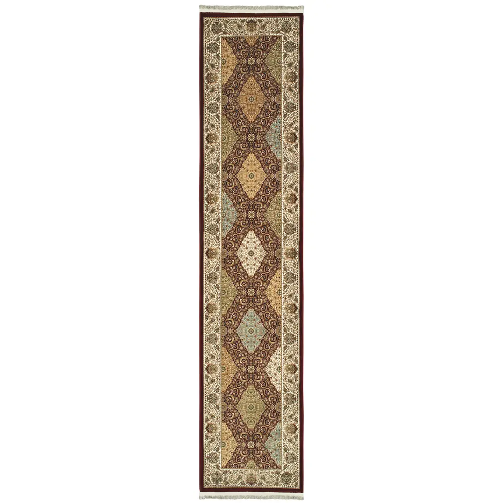 Masterpiece 530M2 Red/ Multi Indoor Area Rug - 2'3