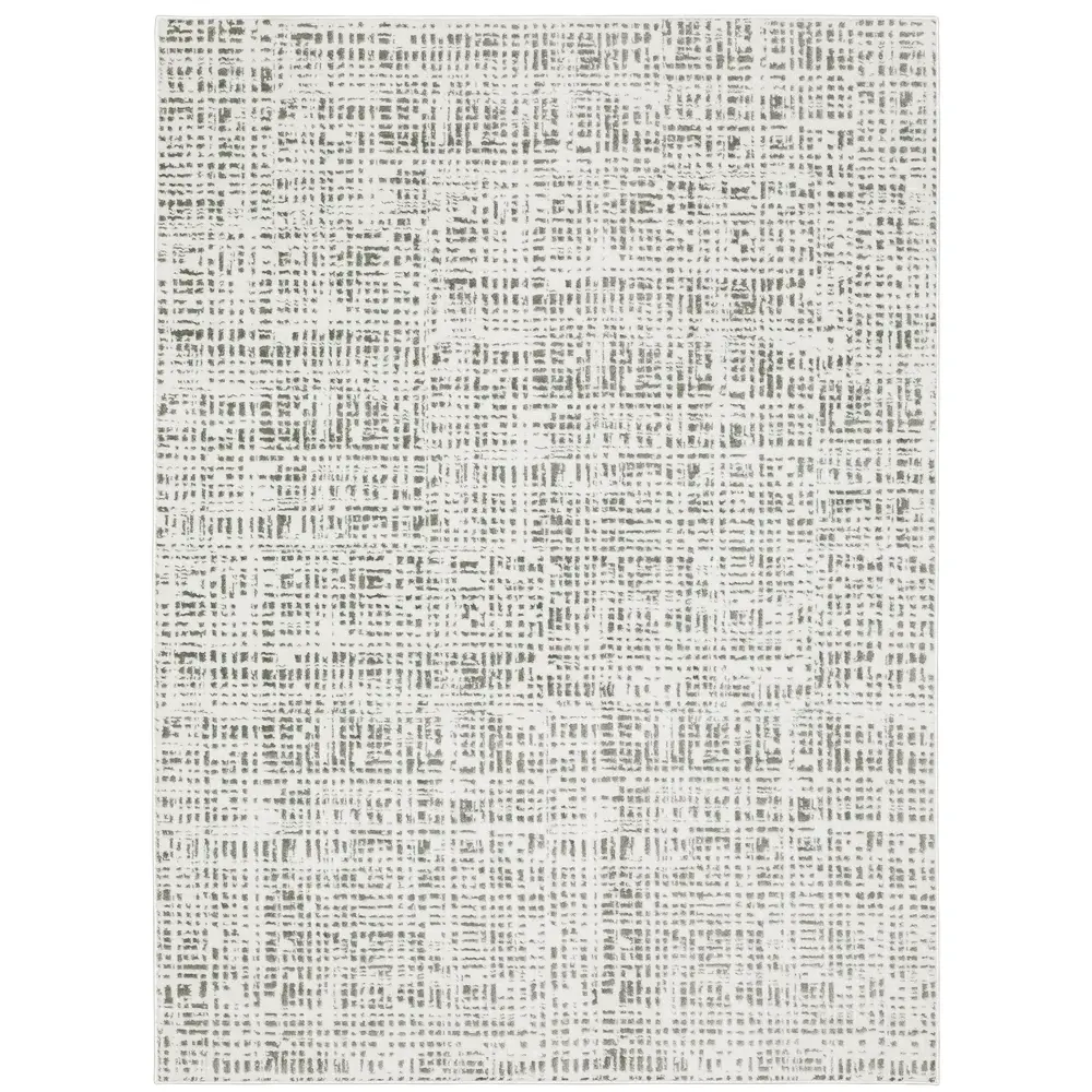 Montecito 5150W White/ Grey Indoor Area Rug - 9'10
