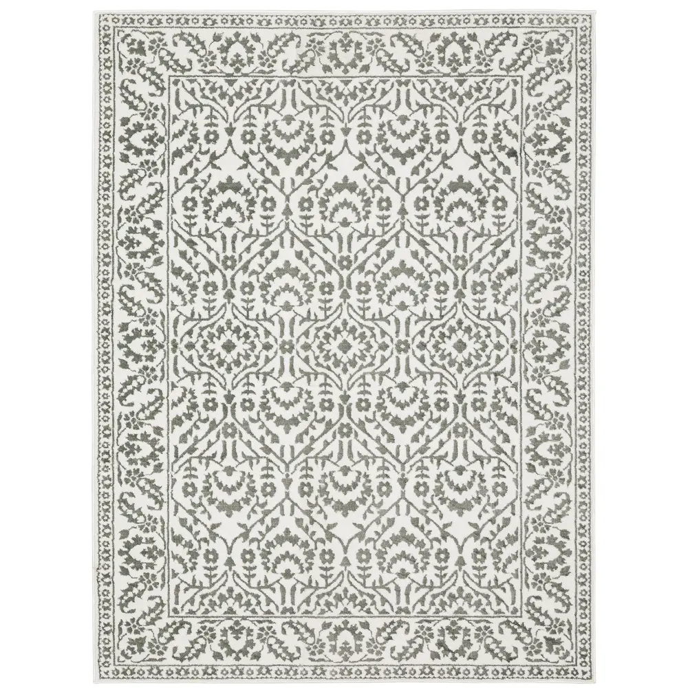 Montecito 2062H Grey/ White Indoor Area Rug - 5'3