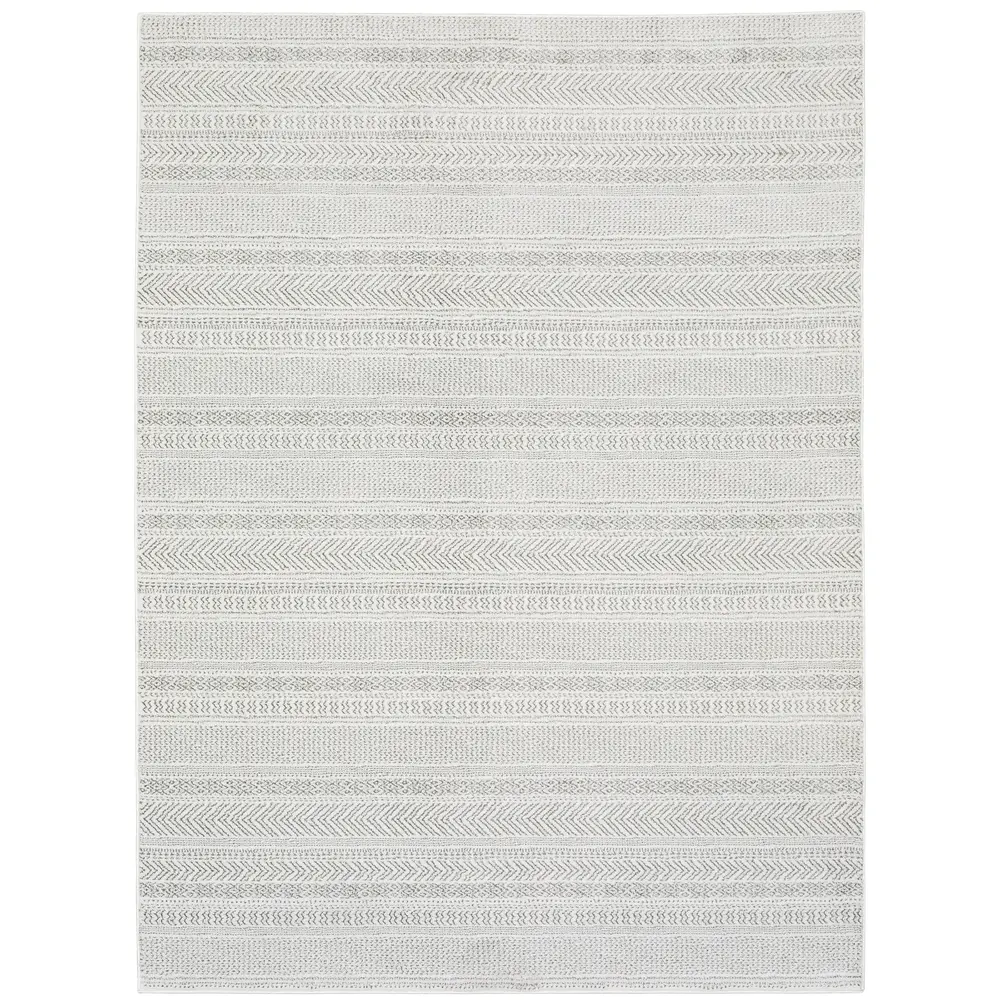 Montecito 4929E White/ Grey Indoor Area Rug - 3'3