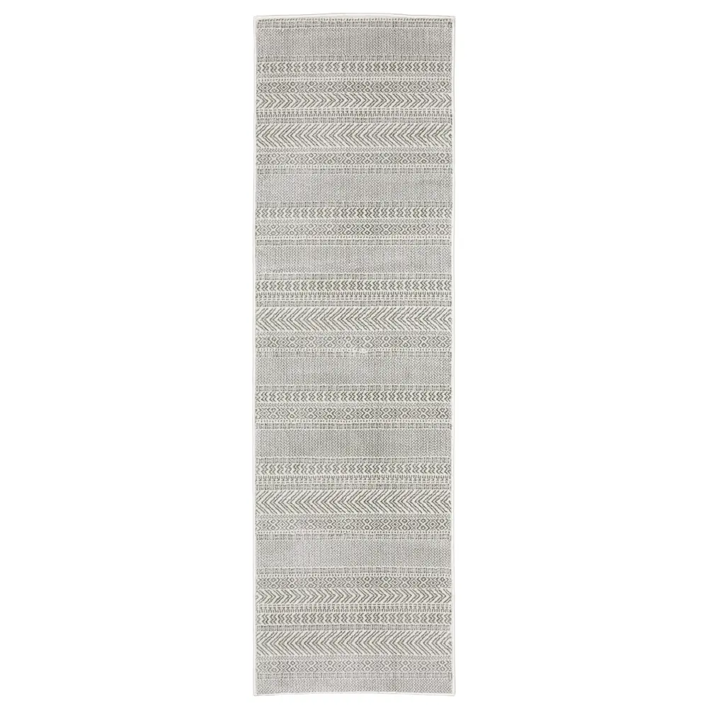 Montecito 4929E White/ Grey Indoor Area Rug - 2'3