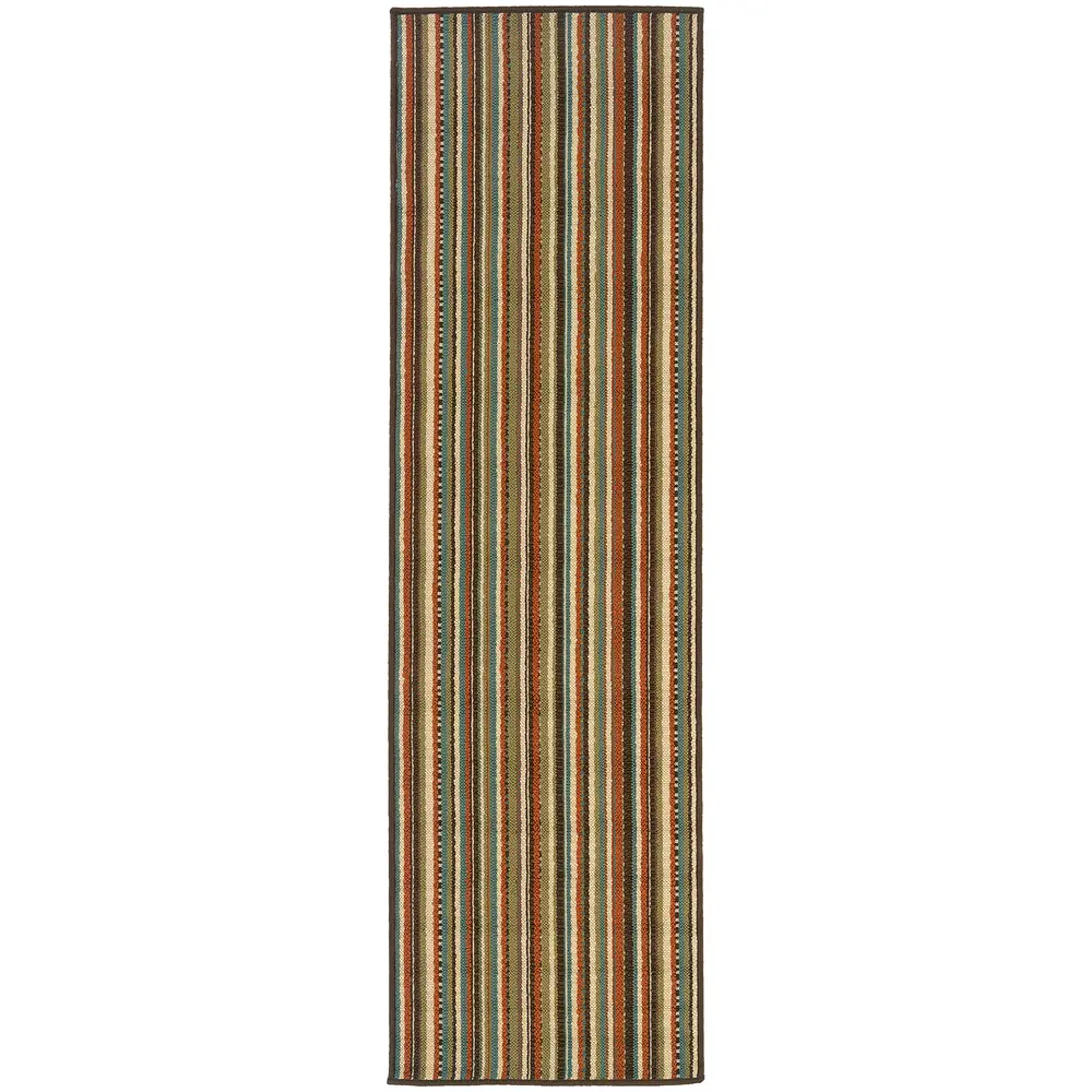 Montego 6996C Green/ Blue Indoor/Outdoor Area Rug - 2'3