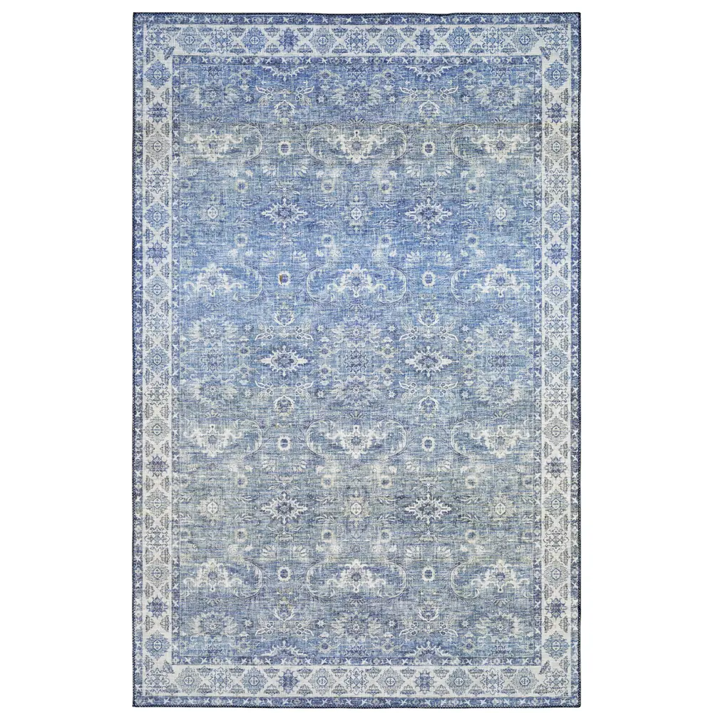 Myers Park MYP04 Blue/ Grey Indoor Area Rug - 7'8