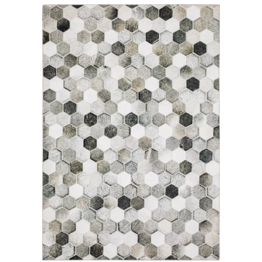 Myers Park MYP17 Grey/ Charcoal Indoor Area Rug - 8'9