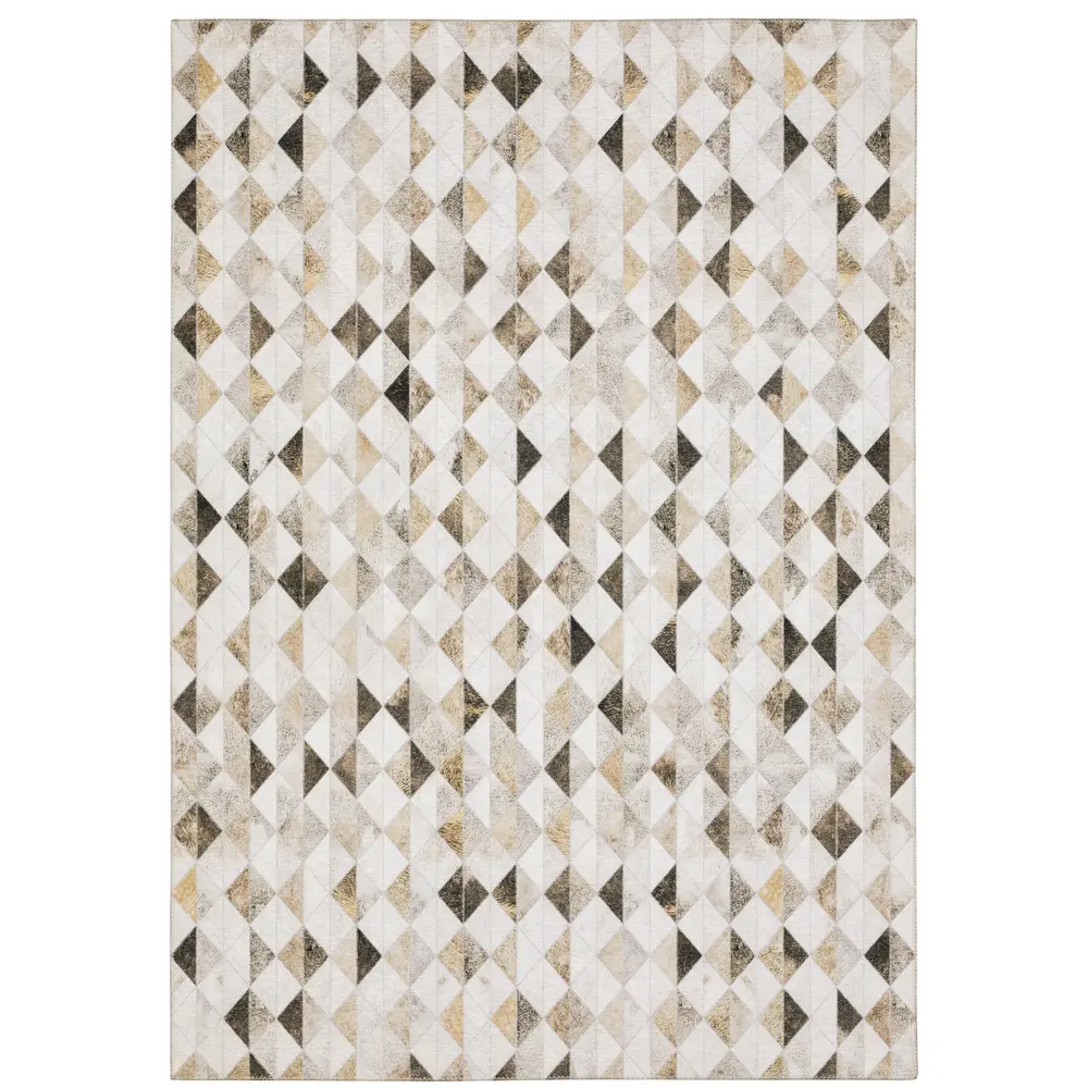 Myers Park MYP18 Beige/ Brown Indoor Area Rug - 8'9