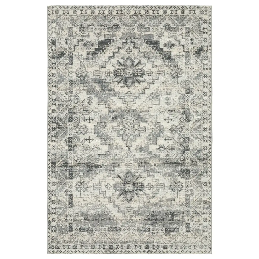 Naples 1346Z Grey/ Ivory Indoor/Outdoor Area Rug - 9'10