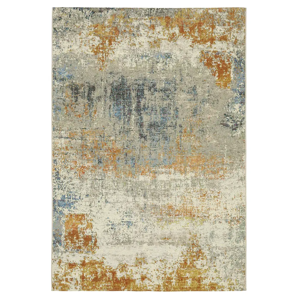 Naples 292XI Beige/ Orange Indoor/Outdoor Area Rug - 9'10