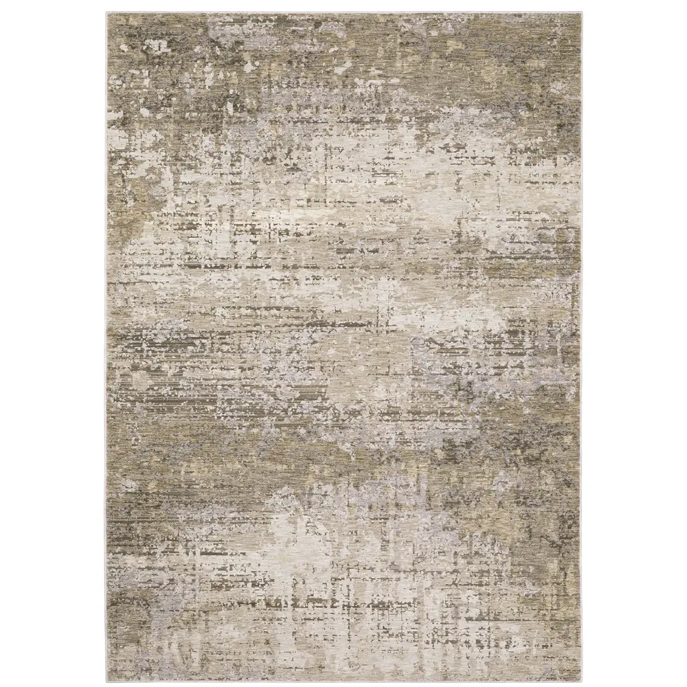 Nebulous 001H9 Beige/ Grey Indoor Area Rug - 6'7