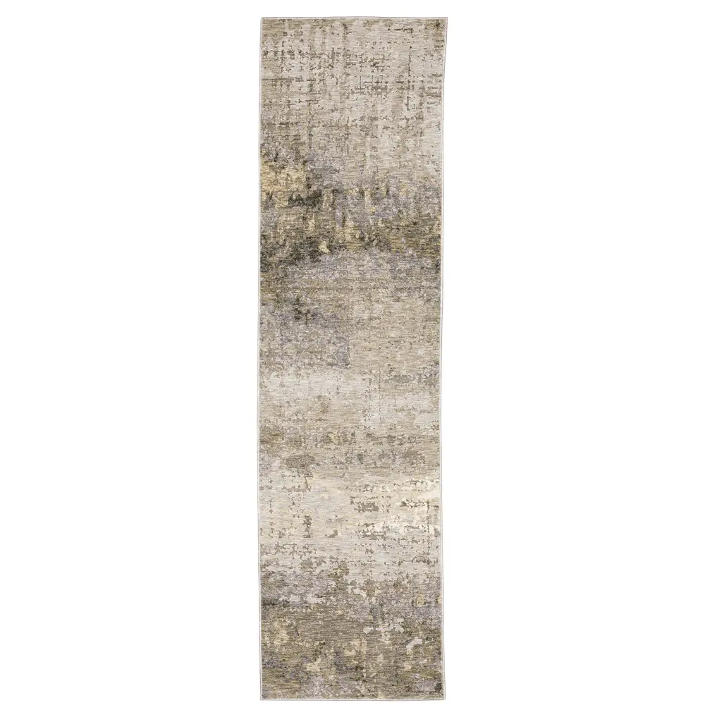 Nebulous 001H9 Beige/ Grey Indoor Area Rug - 2'3
