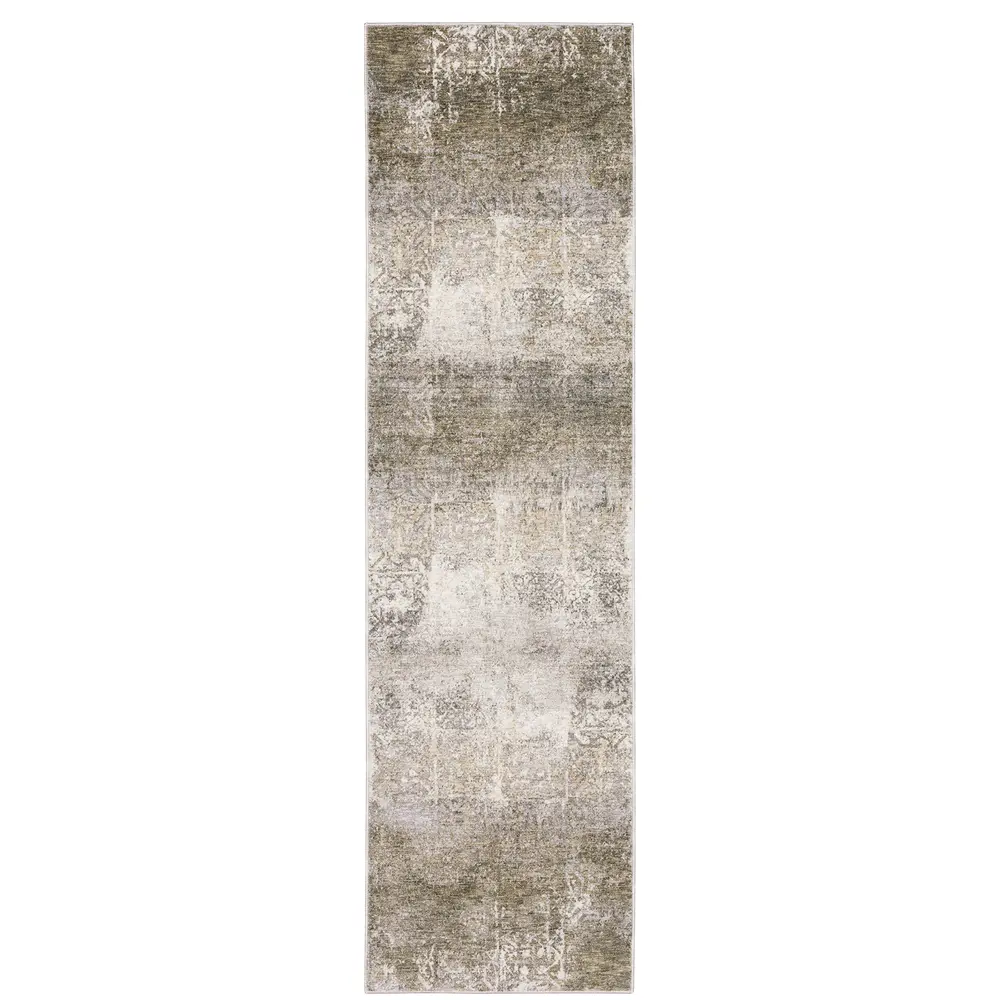 Nebulous 1330E Ivory/ Grey Indoor Area Rug - 2'3